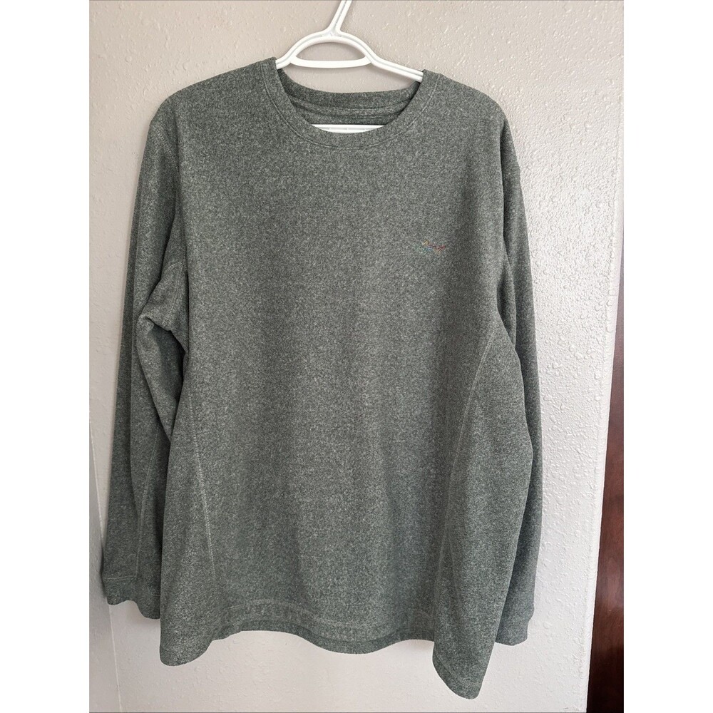 GREG NORMAN Men's Fleece Green Pullover
